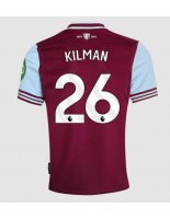 Moške Nogometnih dresov West Ham United Max Kilman #26 Domači 2024-25 Kratki rokavi